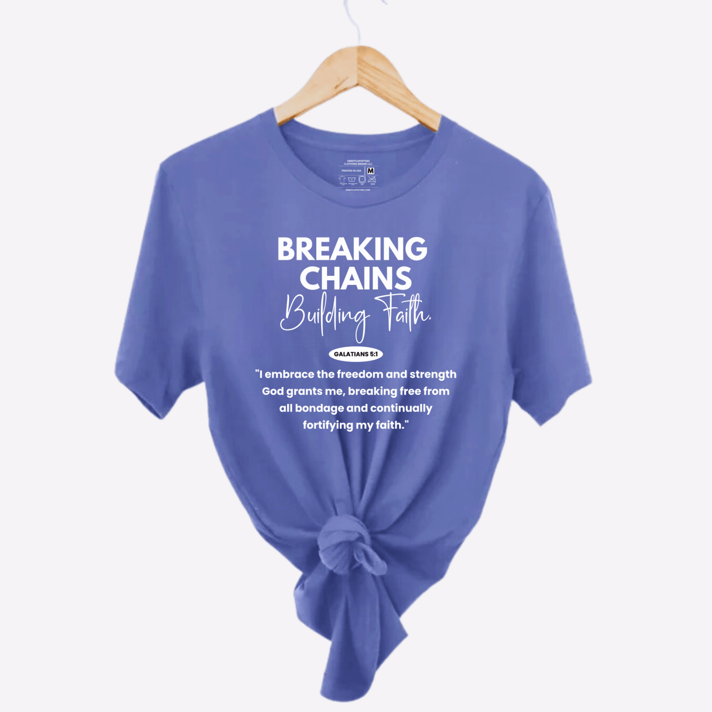 BREAKING CHAINS SHORT SLEEVE COTTON T - SHIRT - Sweetcupoftees