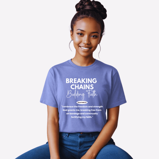 BREAKING CHAINS SHORT SLEEVE COTTON T - SHIRT - Sweetcupoftees